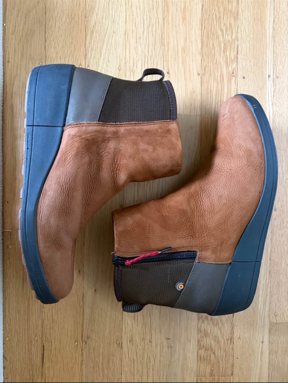 Women’s Brown Leather Chelsea-Style Ankle Boots